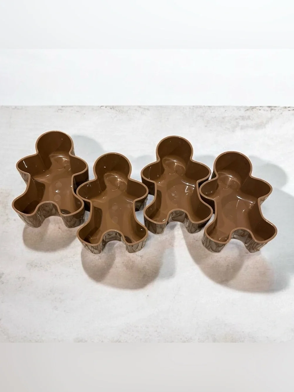 Wondershop - Set of 4 - Gingerbread-Shaped Snack Bowls Holiday